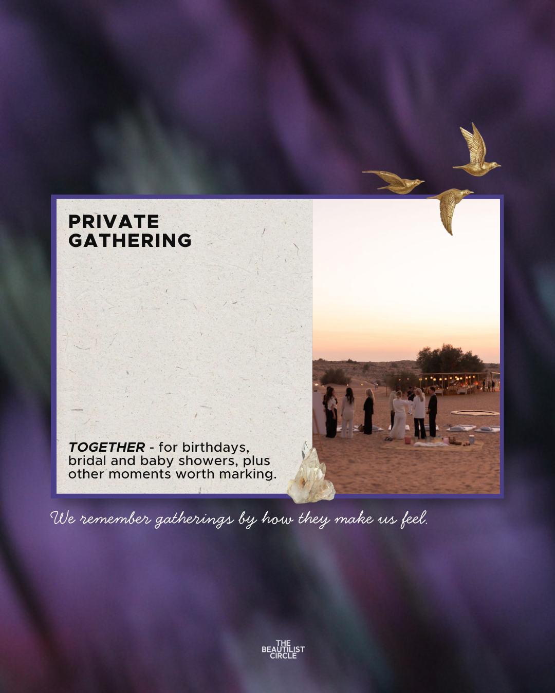PRIVATE GATHERING